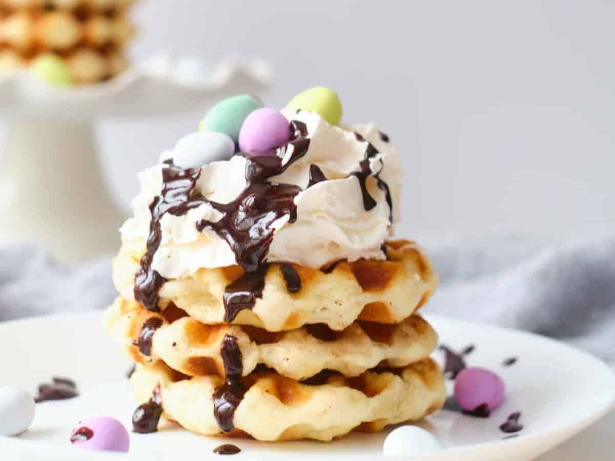 Easter Biscuit Waffles