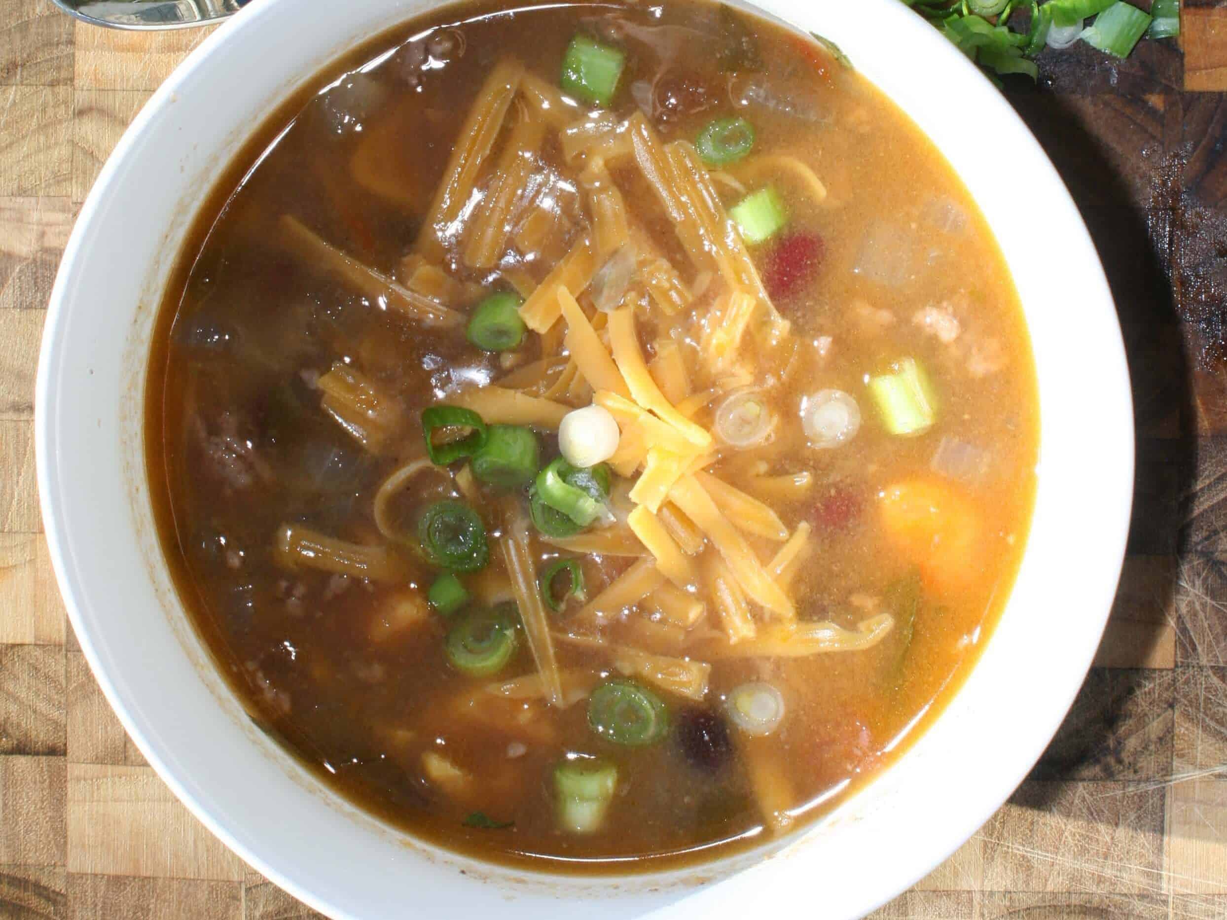 Taco Soup with Sweet Potatoes