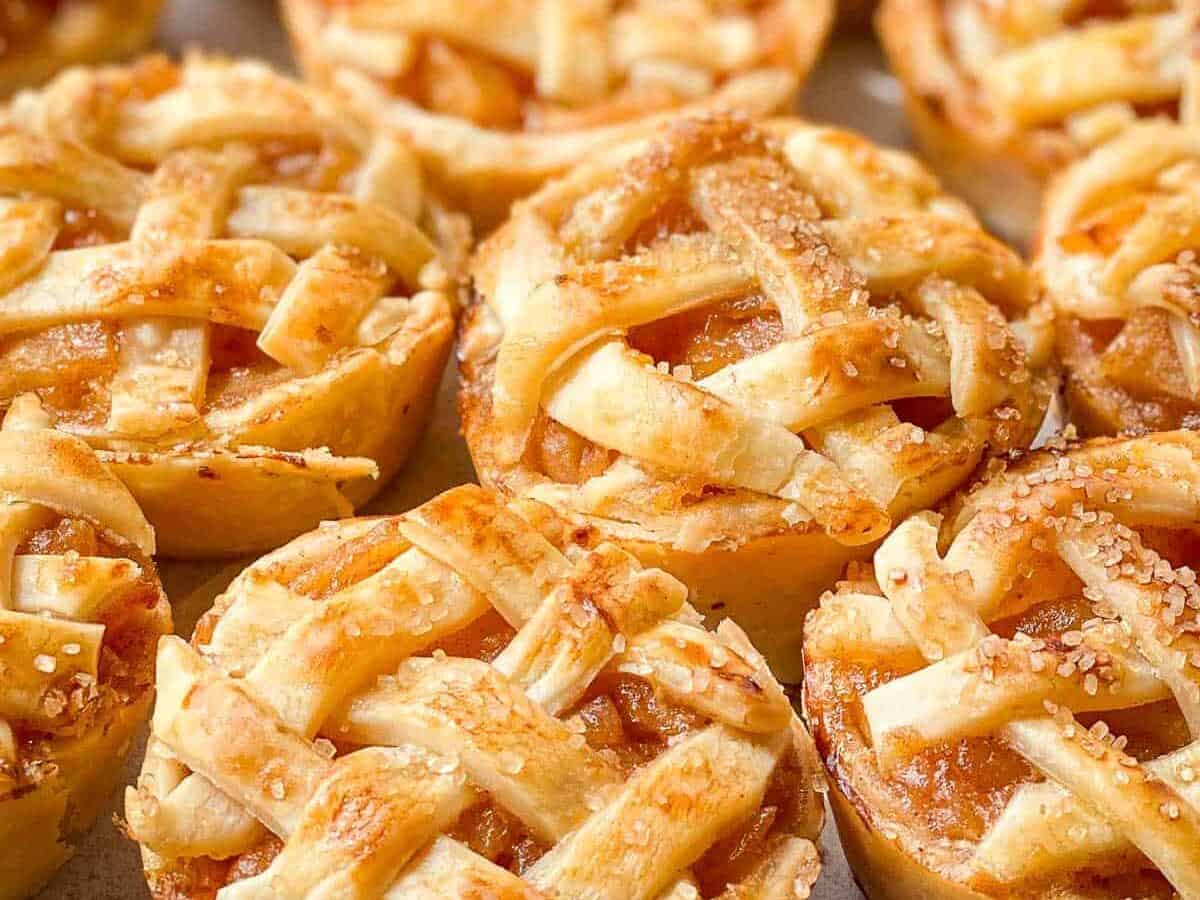 Lots of mini apple pies.