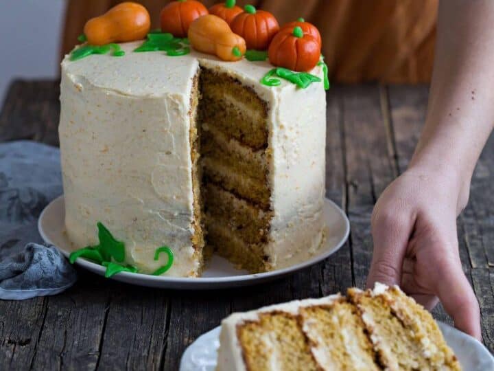 Pumpkin Layer Cake with Mascarpone Frosting