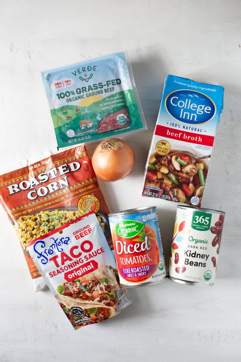 ingredients for taco soup