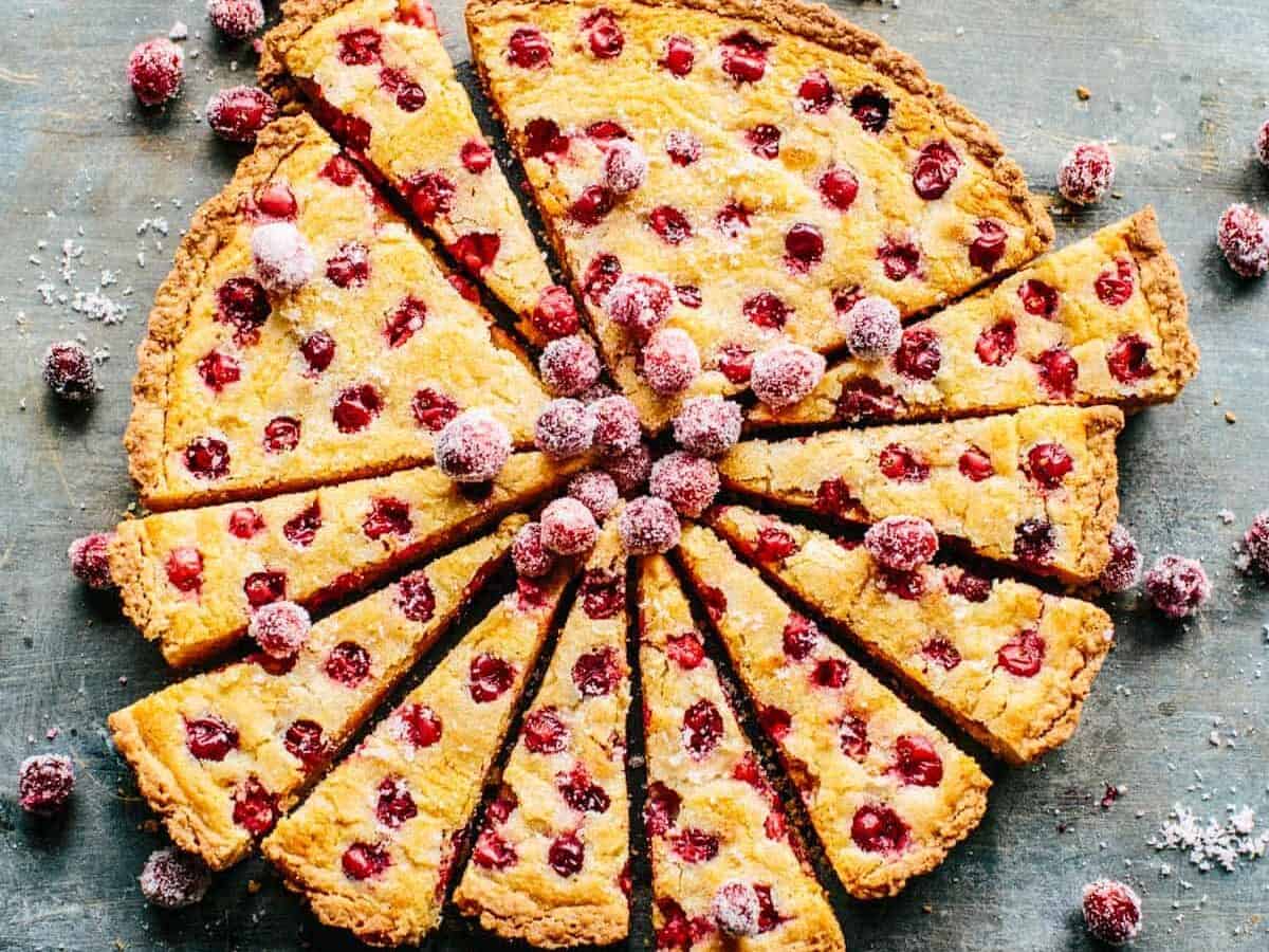 Cranberry Tart with Almond Frangipane