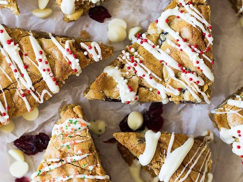 Christmas Blondies