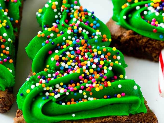 Christmas Tree Brownies