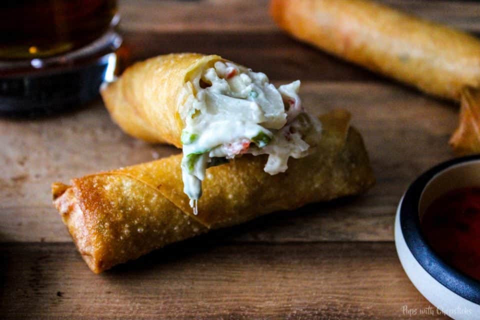 Crab and Cheese Spring Rolls