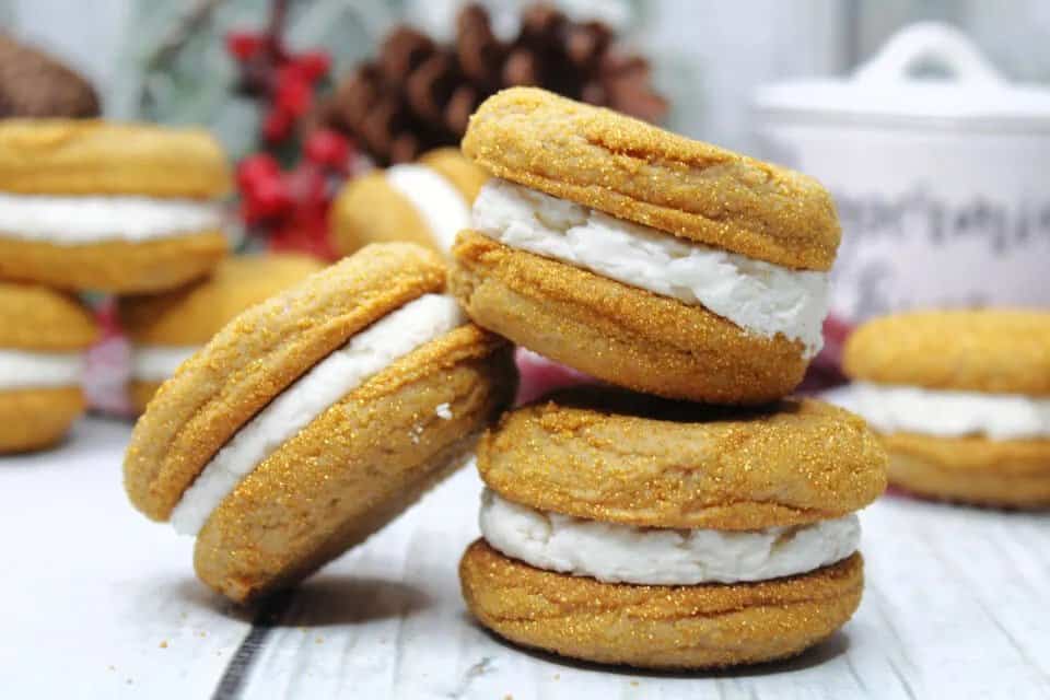 Festive Gingerbread Eggnog Cookies