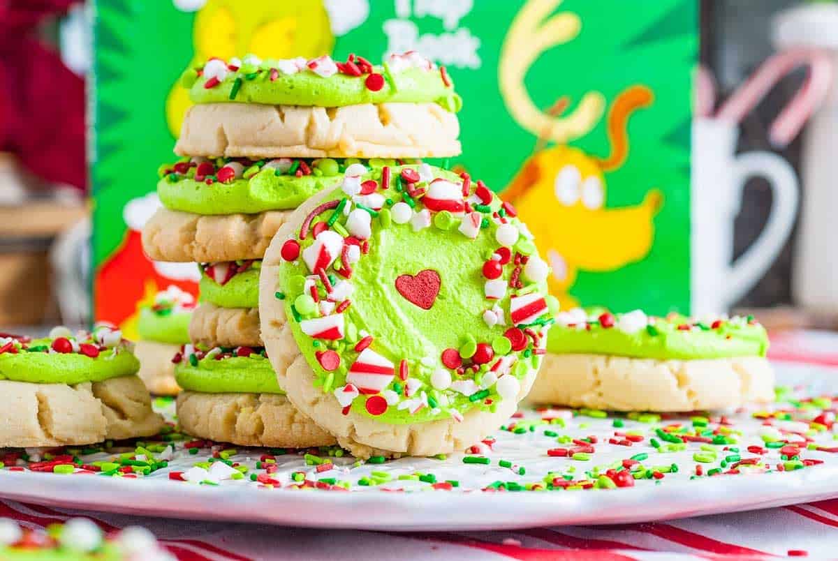 Grinch Crumbl Christmas Sugar Cookies