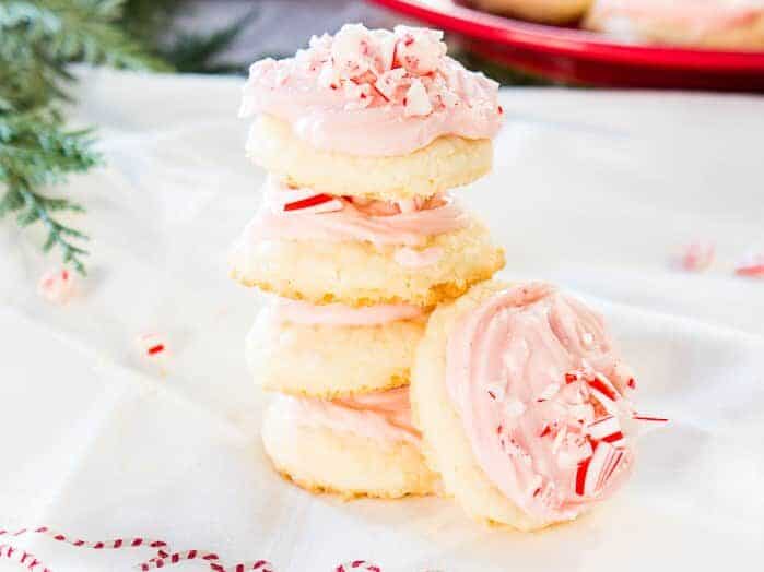 Holiday Peppermint Meltaway Cookies