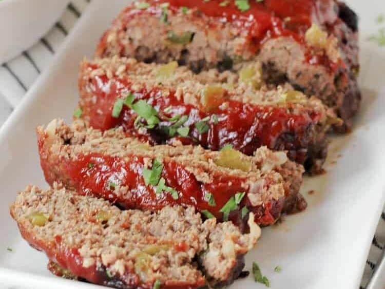 Homestyle Meatloaf Recipe with Onion and Peppers