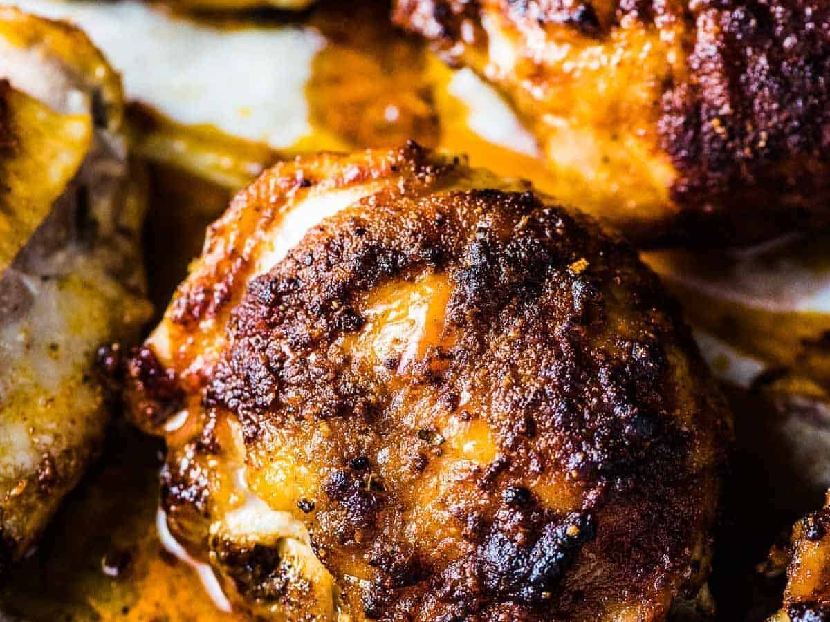 juicy baked chicken thighs