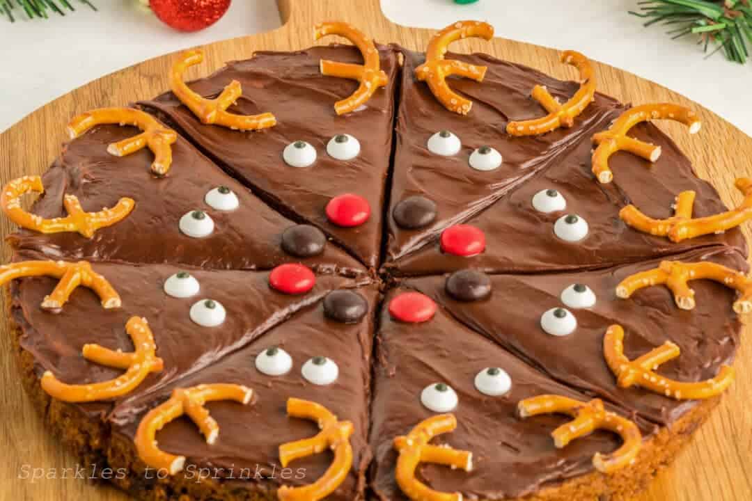 Reindeer Cookie Bars