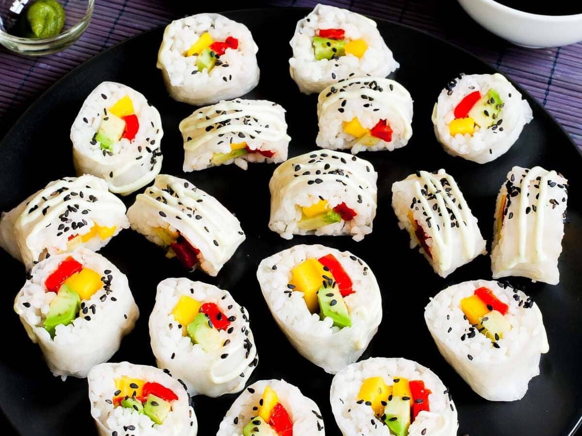 Rice Paper Sushi without Seaweed