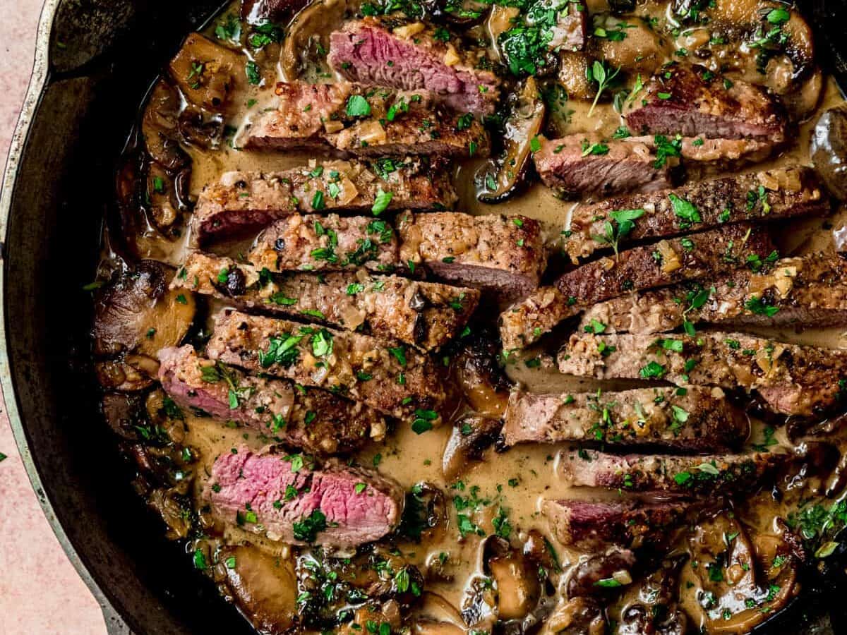 Steak Marsala with Mushrooms