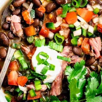 black bean and ham soup
