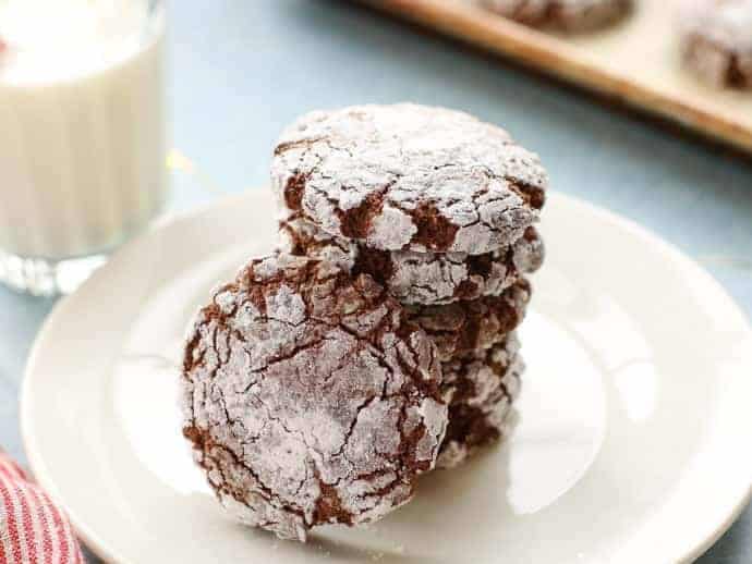 Chocolate Crinkle Cookies (Gluten Free)