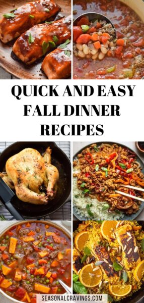 Looking for some quick and easy dinner recipes perfect for fall? Check out our collection of delicious fall meals that can be prepared in no time! From hearty stews to flavorful soups, these recipes are