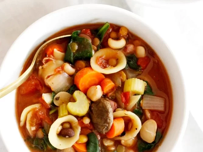 hearty 13-bean slow cooker minestrone
