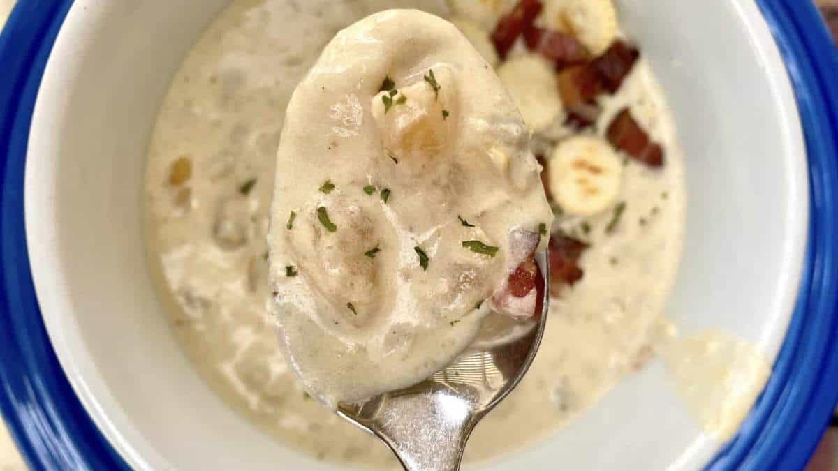 A hearty soup packed with flavorful bacon and chunks of tender potatoes.