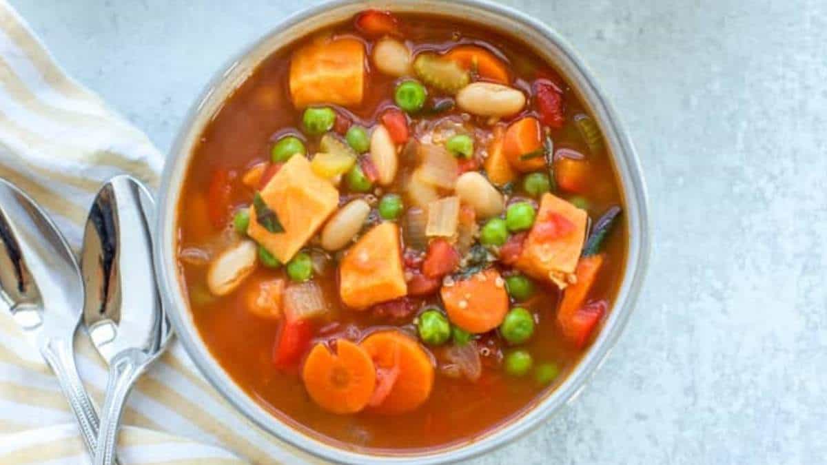 Discover delicious soup recipes that feature a flavorful medley of carrots, peas, and beans.