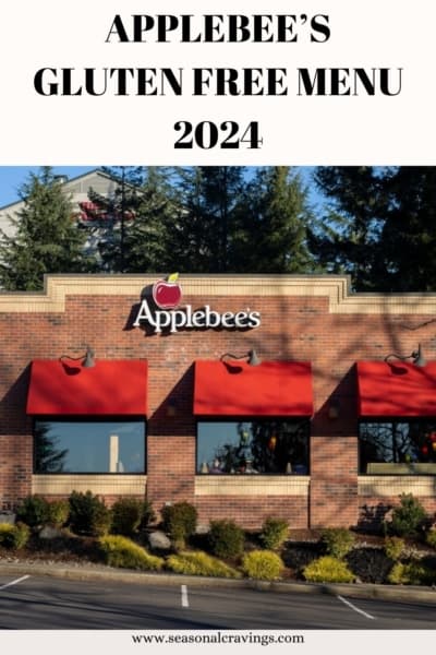 Applebee's gluten free menu 2021.