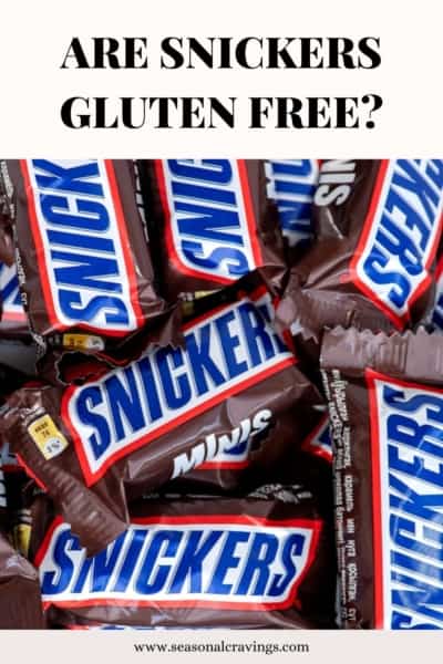 Are Snickers bars gluten free?