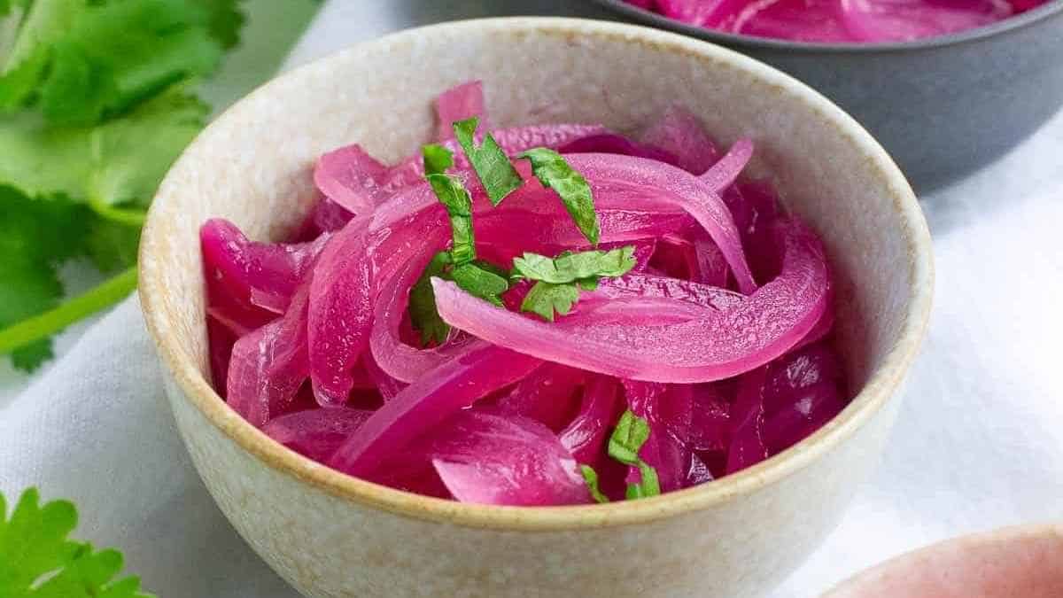Asian Pickled Red Onions. 