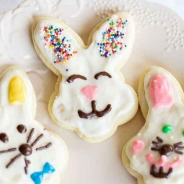 Best Sour Cream Easter Sugar Cookies with Cream Cheese Frosting.