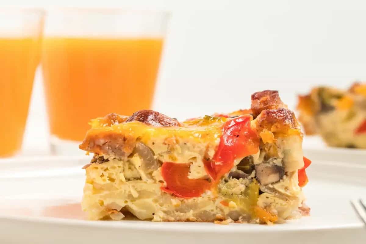 Breakfast Casserole with Sausage, Eggs and Cheese