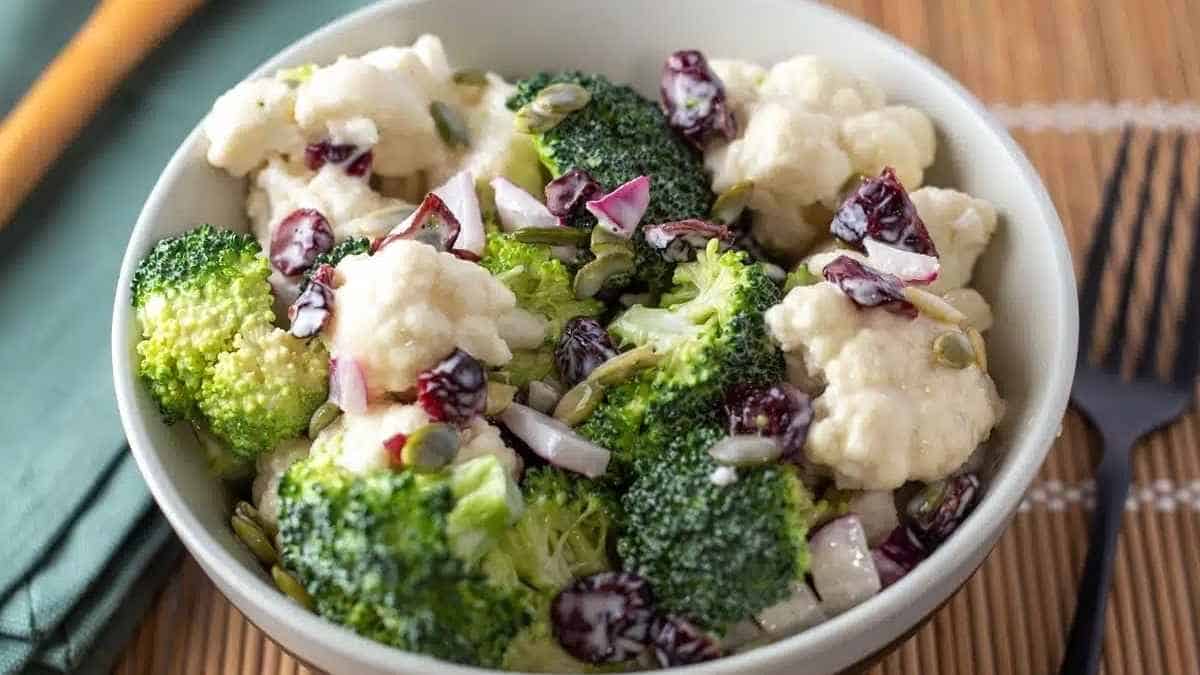 Broccoli Cauliflower Salad.