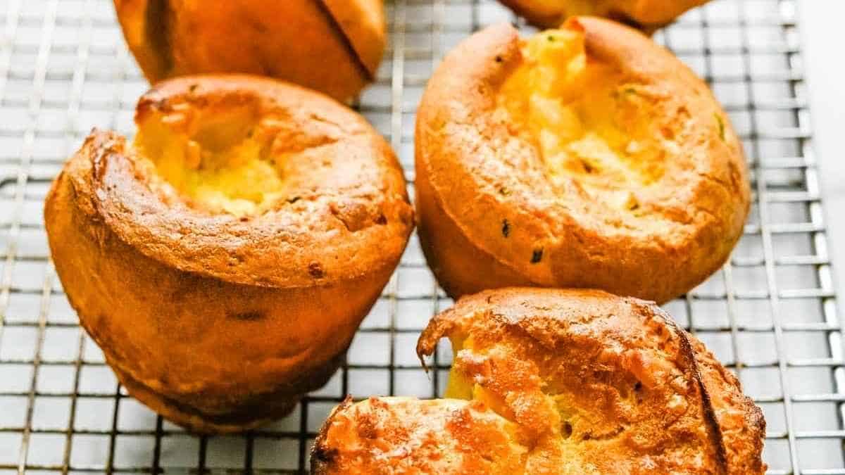 Cheddar Chive Popovers.