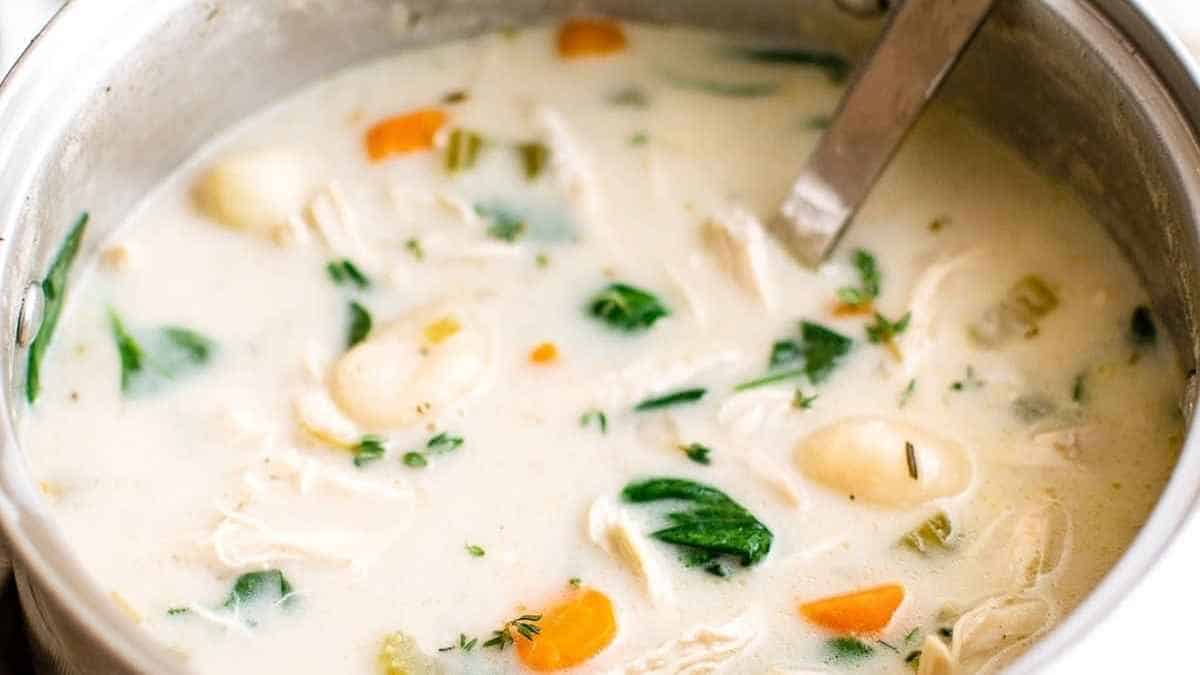 Chicken Gnocchi Soup. 