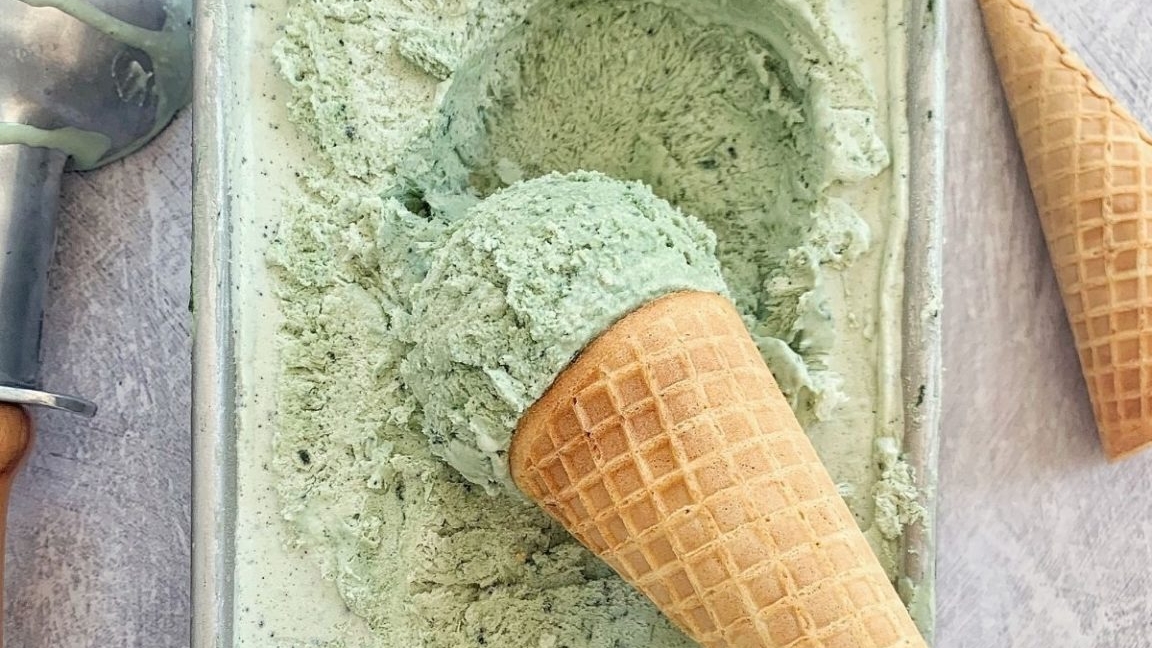Coconut Mint Ice Cream