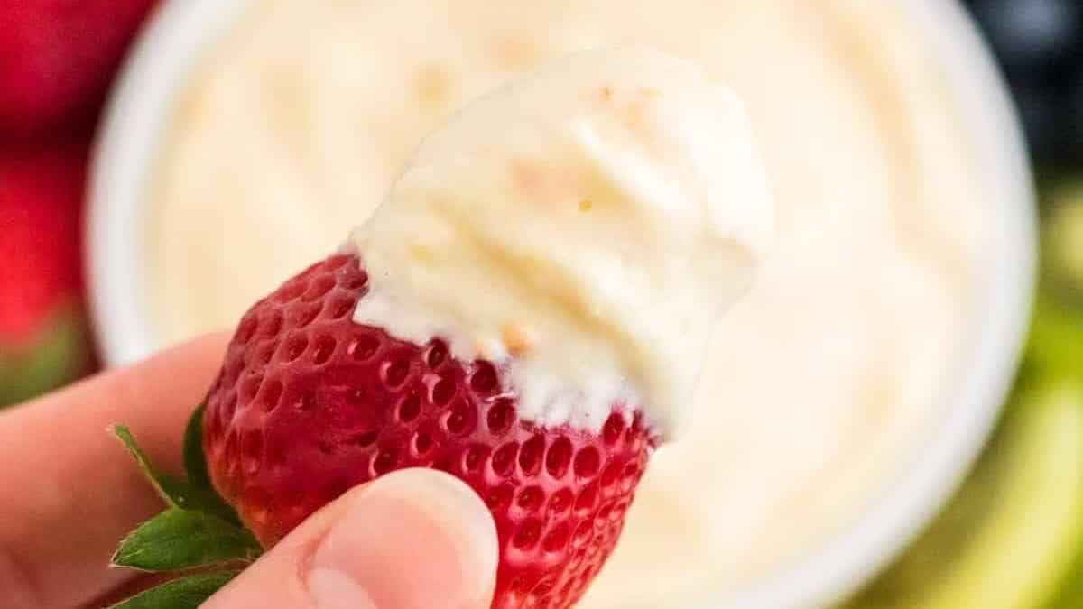 Cream Cheese Fruit Dip Recipe.
