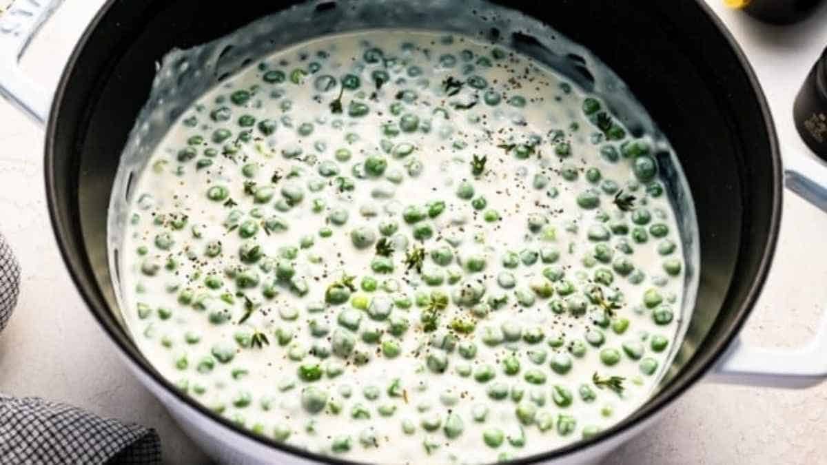 Creamed Peas Recipe.