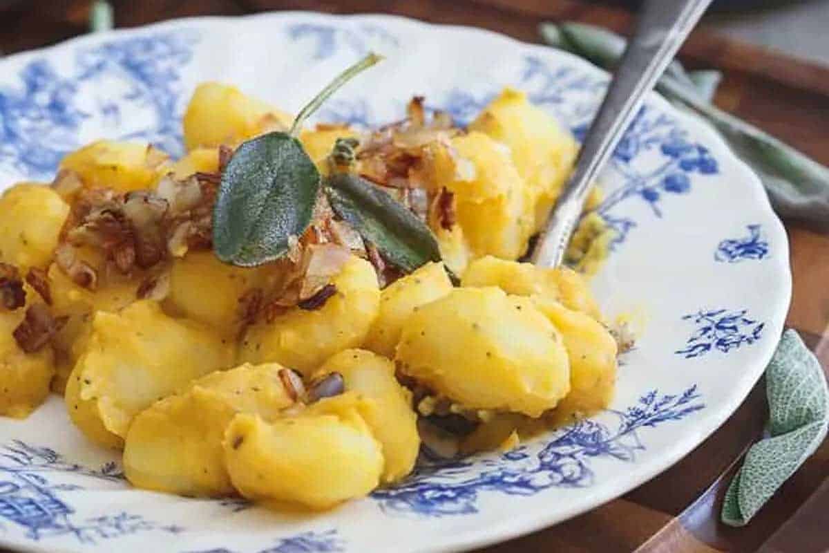 Butternut White Bean Gnocchi. 