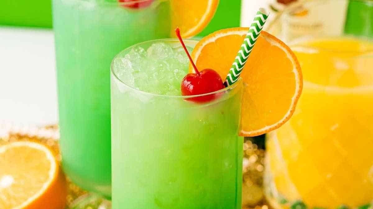 St patrick's day cocktail.