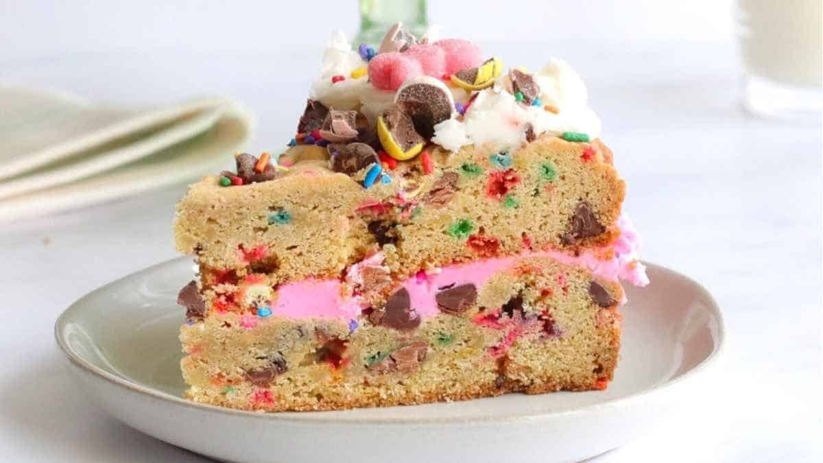 Easter Chocolate Chip Cookie Cake.