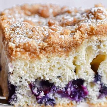 Easy Blueberry Bisquick Coffee Cake.