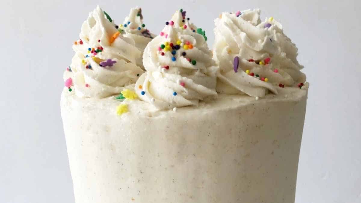Easy Classic Vanilla Layer Cake.