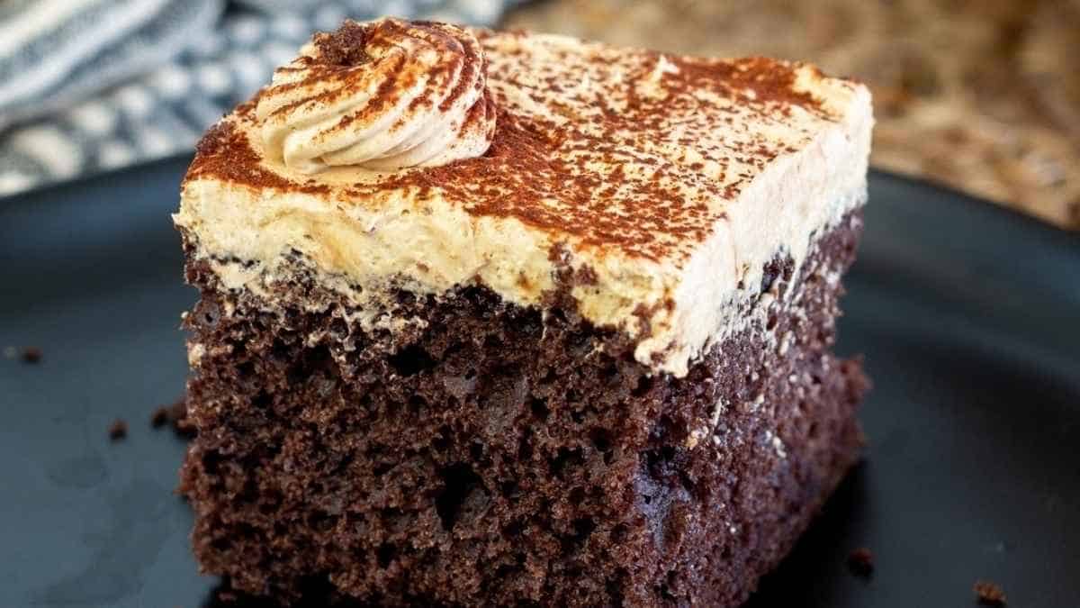Easy Mocha Cake Recipe From A Cake Mix.