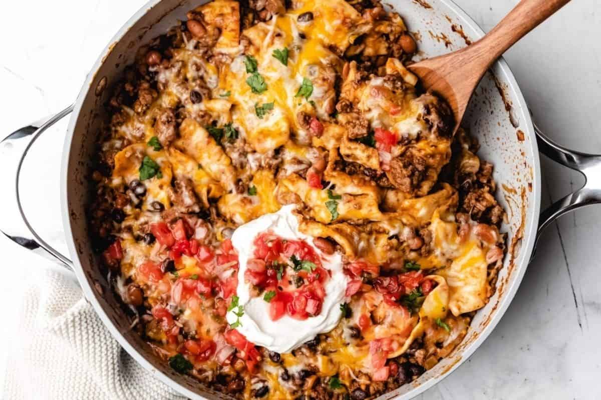 Ground Beef Burrito Skillet.