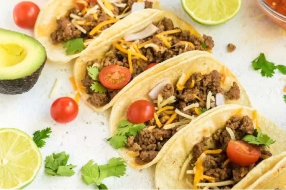 Ground Beef Street Tacos.