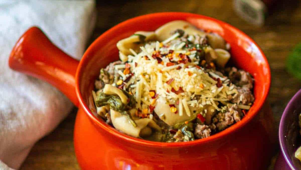 Italian Sausage And Tortellini Soup