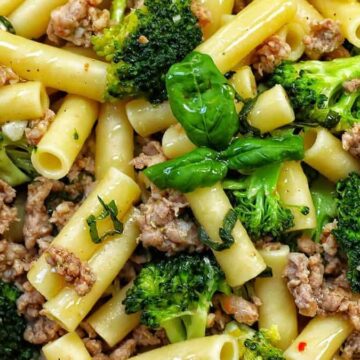 italian sausage and brocoli pasta