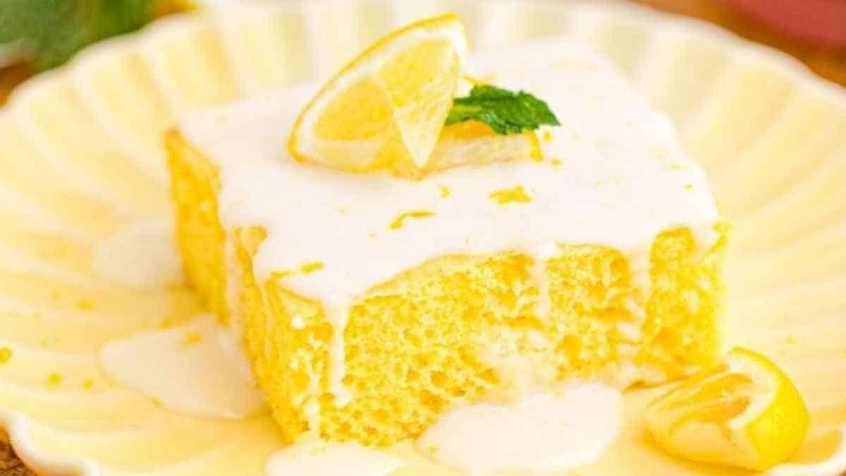 کیک ورق لیمویی.