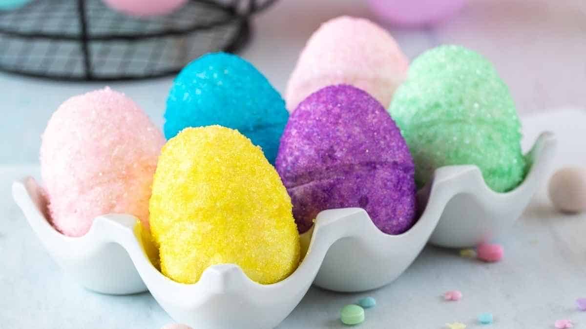 Marshmallow Easter Eggs.