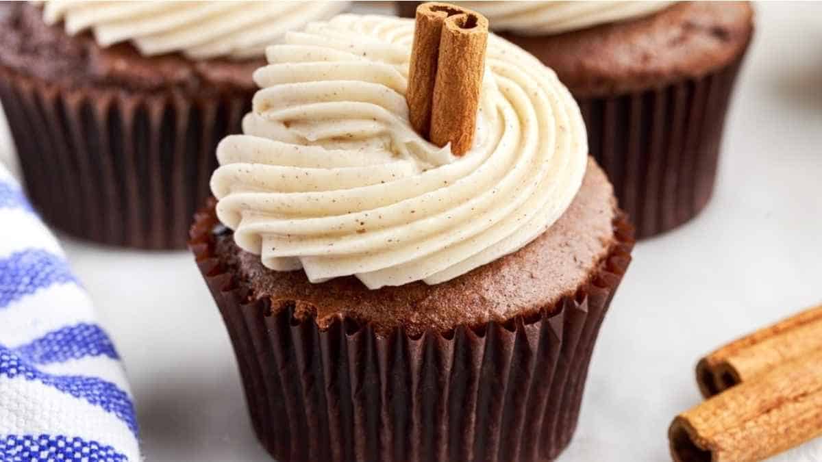 Mexican Hot Chocolate Cupcakes.