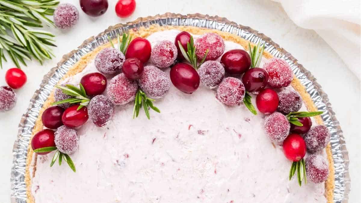 No-Bake Cranberry Pie. 