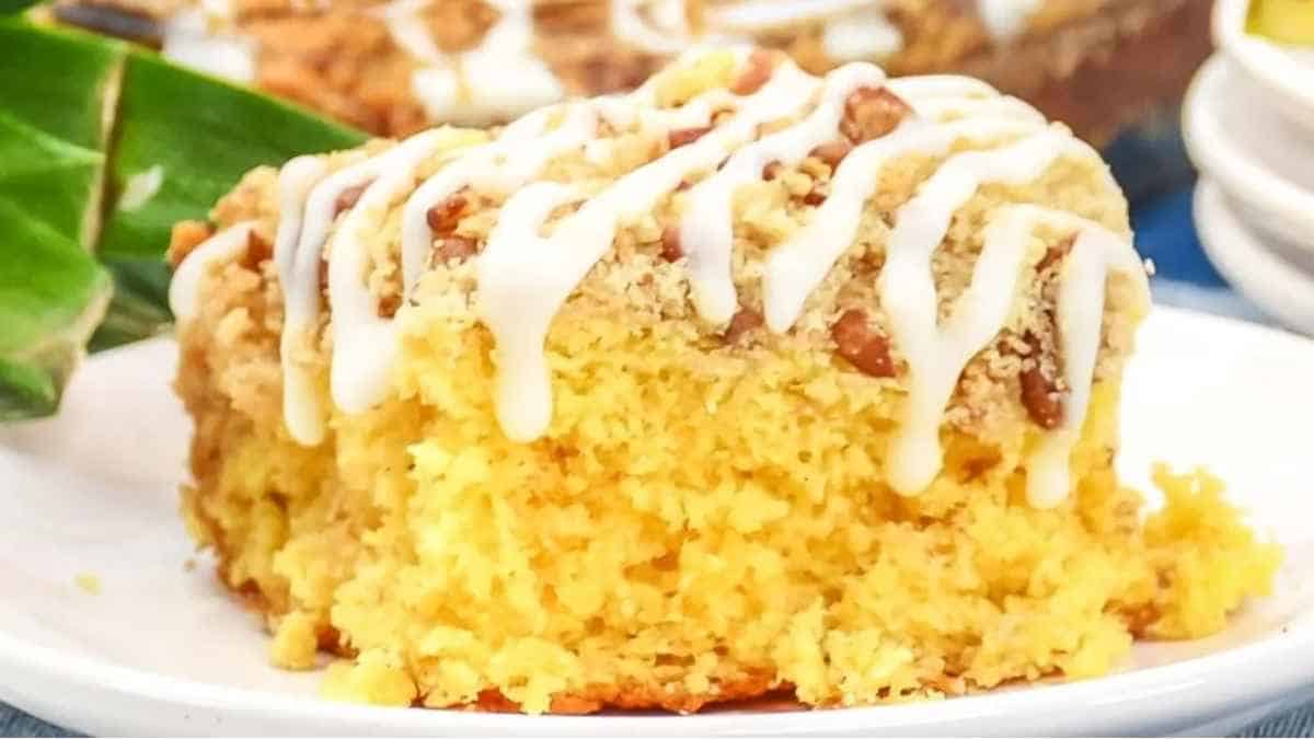 طرز تهیه کیک ورقه خرد شده آناناس