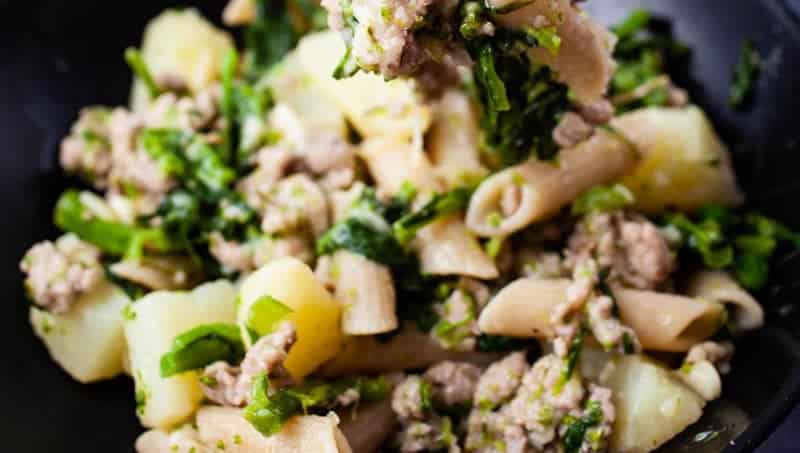 Sausage Broccoli Rabe Pasta with Potatoes